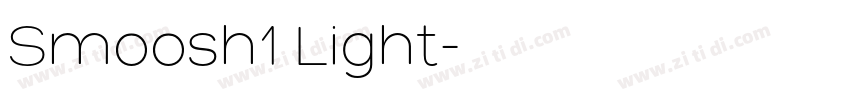 Smoosh1 Light字体转换